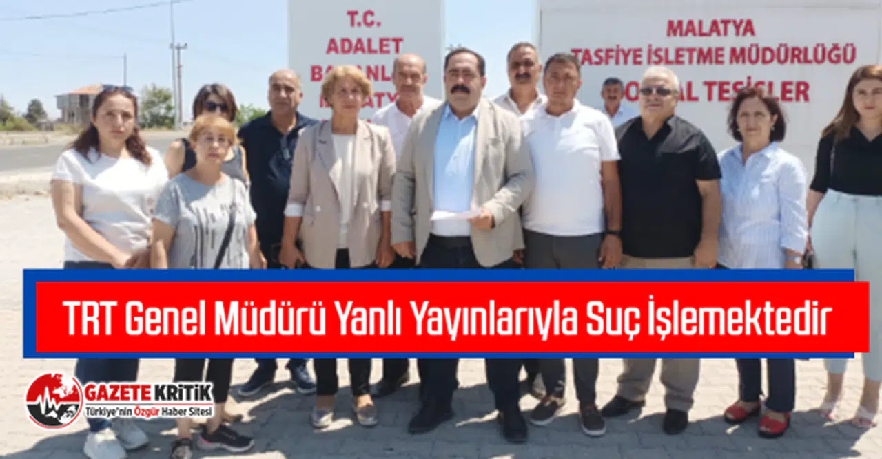TRT Genel Müdürü Yanlı Yayınlarıyla Suç İşlemektedir