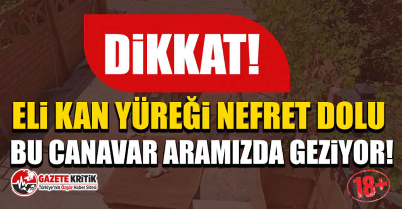 Dikkat! Eli kan yüreği nefret dolu bu canavar aramızda geziyor!