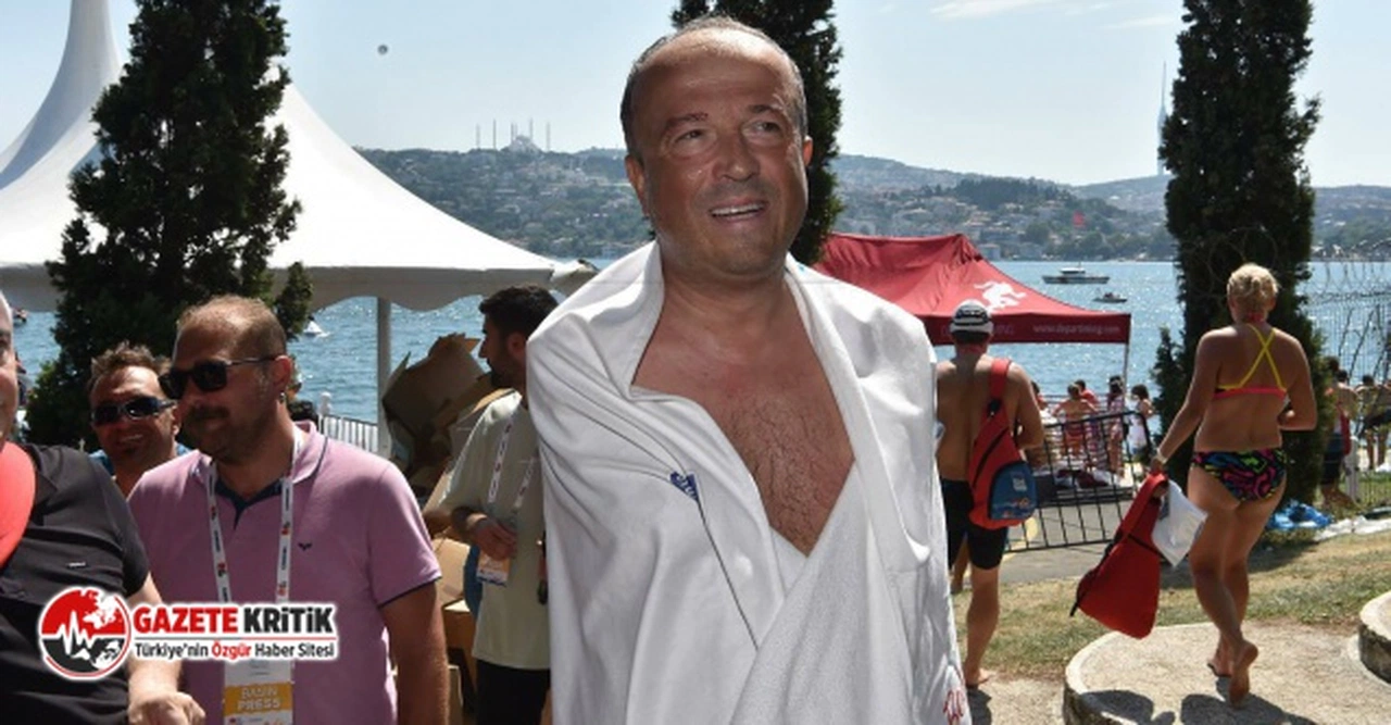 Kazada iki kolunu kaybeden Avcılar Belediye Başkanı Turan Hançerli boğazı yüzerek geçti