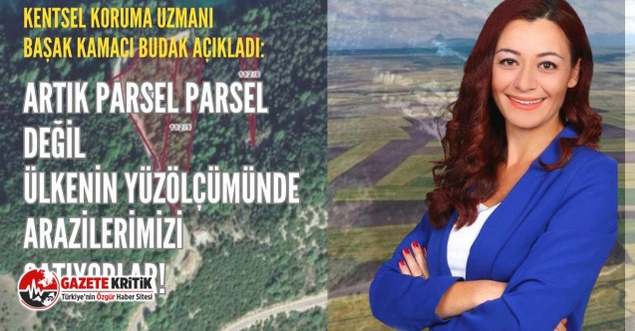 KENTSEL KORUMA UZMANI BAŞAK BUDAK: PARSEL PARSEL DEĞİL, ÜLKE YÜZÖLÇÜMÜNDE ARAZİLERİMİZ SATILIYOR