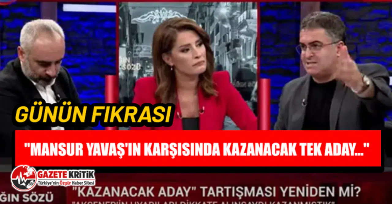 ''Mansur Yavaş'ın karşısında kazanacak tek aday...''
