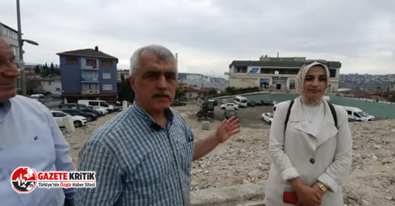 Ömer Faruk Gergerlioğlu yıkılan belediye binasının önünden seslendi:“Nasıl bir rant işi dönüyor?”