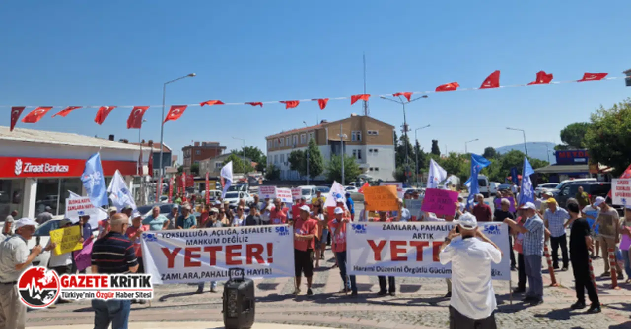 SOL Parti'den 'zam' protestosu: 'Artık yeter!'