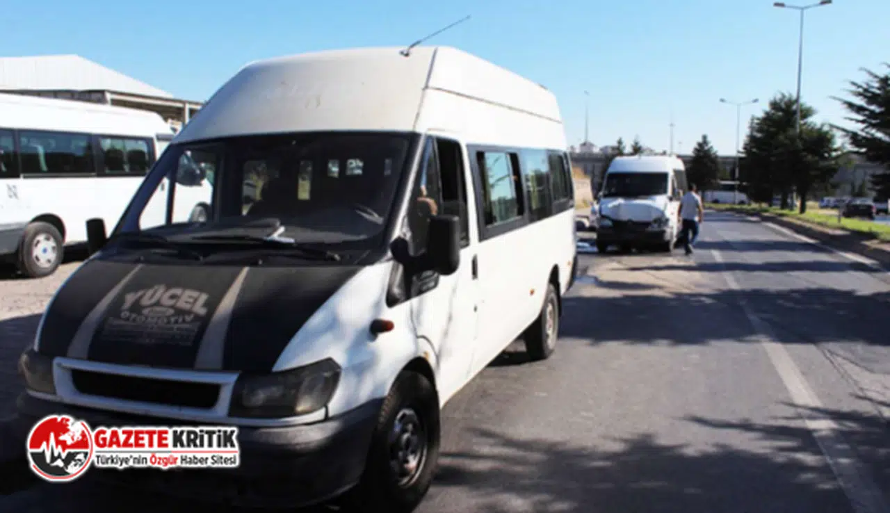 Üç servis aracı çarpıştı: Çok sayıda yaralı var!