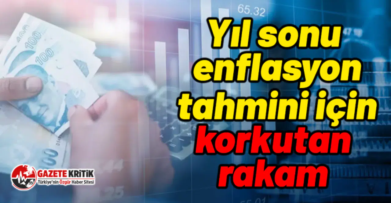 Yıl sonu enflasyon tahmini için korkutan rakam
