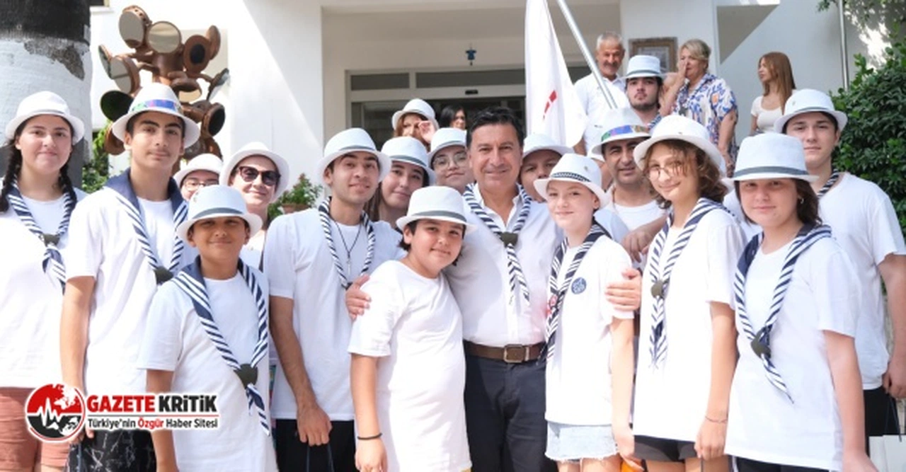 ÇANAKKALELİ İZCİLER BODRUM’DA BAŞKAN AHMET ARAS'I ZİYARET ETTİ