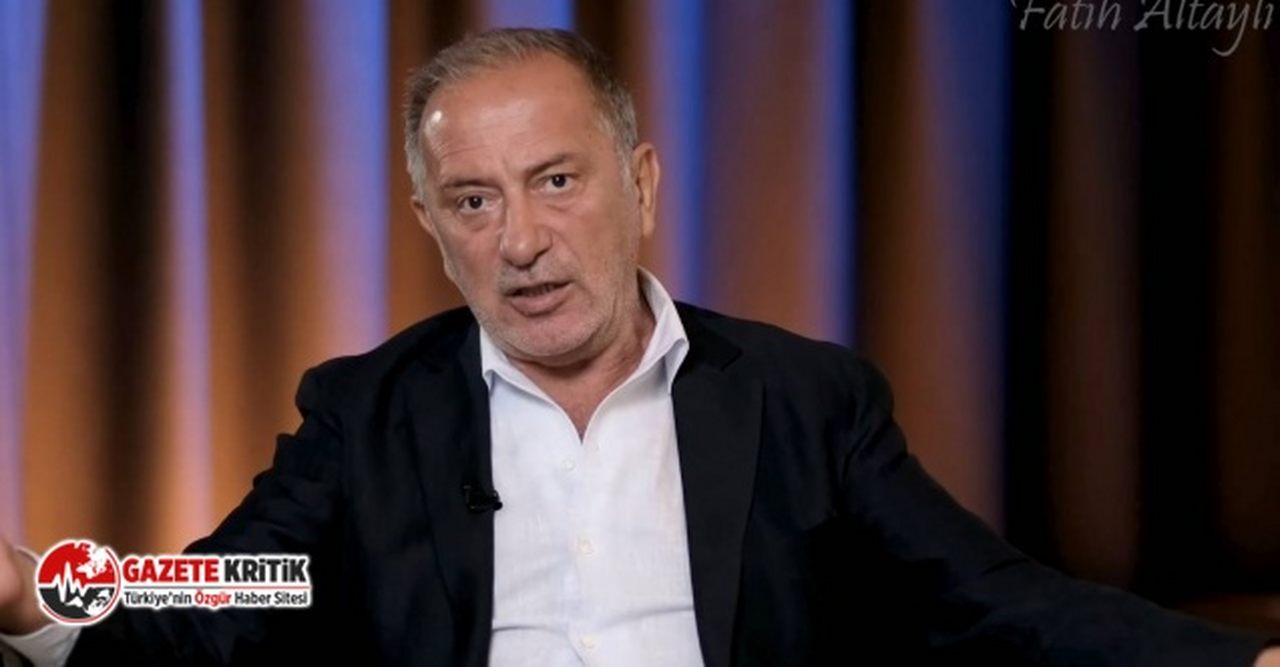 Fatih Altaylı:Kılıçdaroğlu büyük kentleri AK Parti'ye vermek için hala o koltukta oturuyor