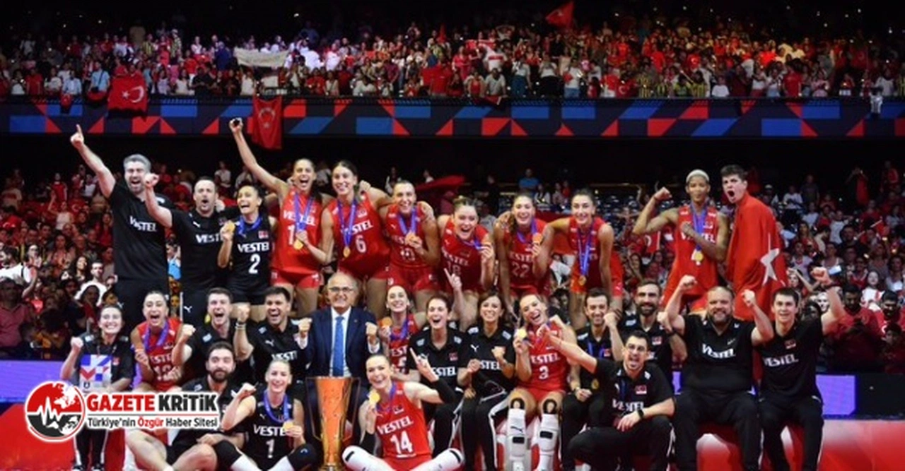 Milli voleybolculardan ortak vurgu: Türk kadını olarak burada Ata'mızın kızlarını temsil ettiğimiz için çok mutluyuz