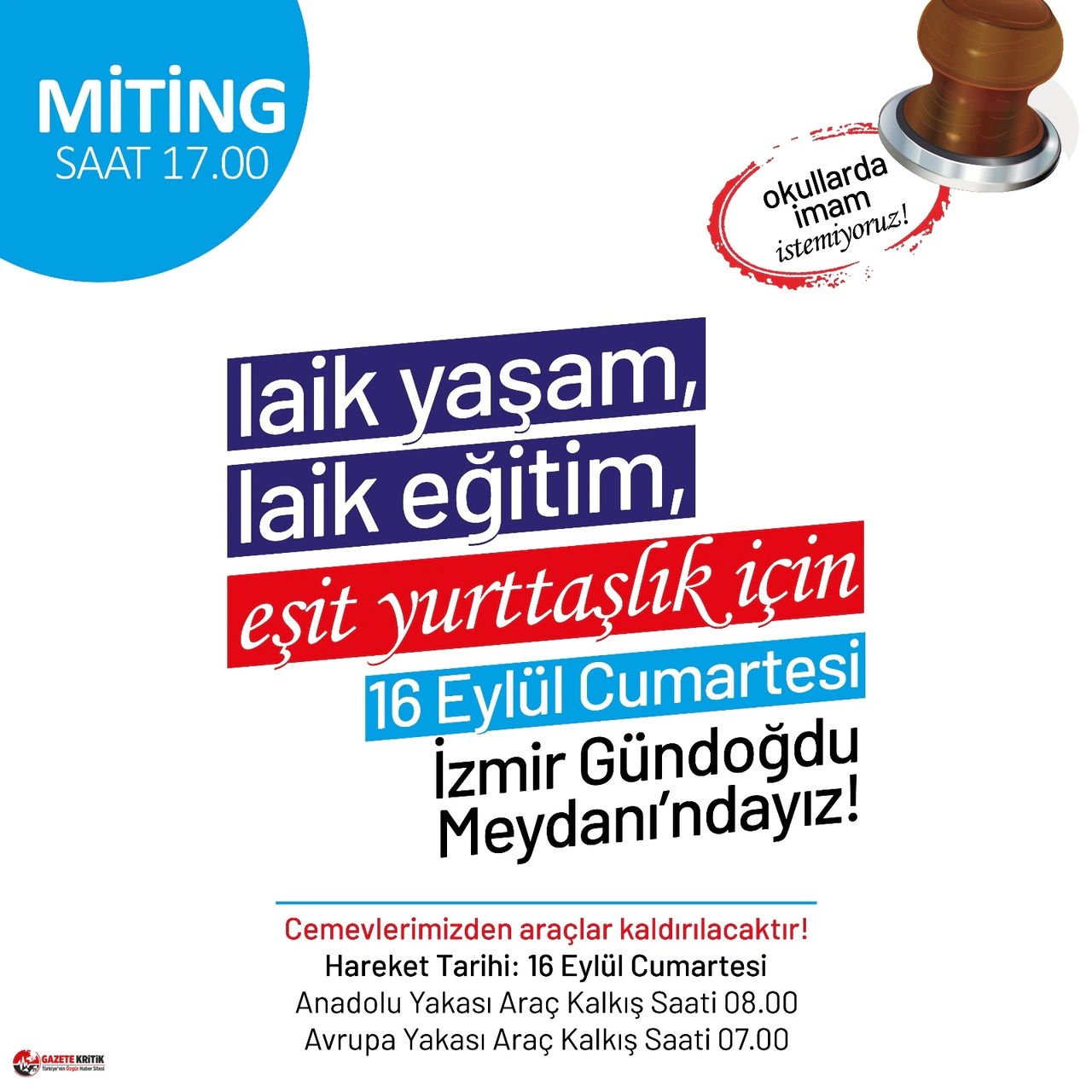 STK'lardan ÇEDES projesine karşı laik eğitim eylemi!