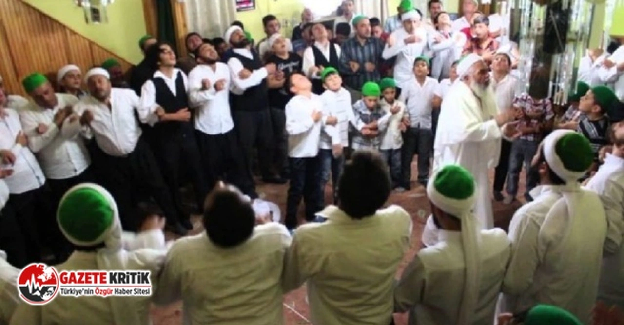Bir tarikat, çocukları şişleyip zikir çekti