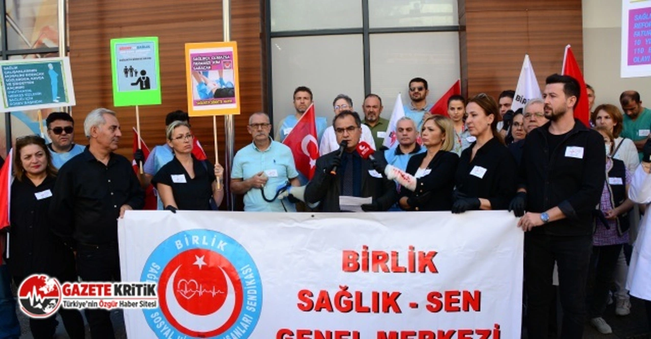 Birlik Sağlık-Sen'den 'sağlıkta şiddet' protestosu: “Artık yeter. Seyretmeyi bırakın”