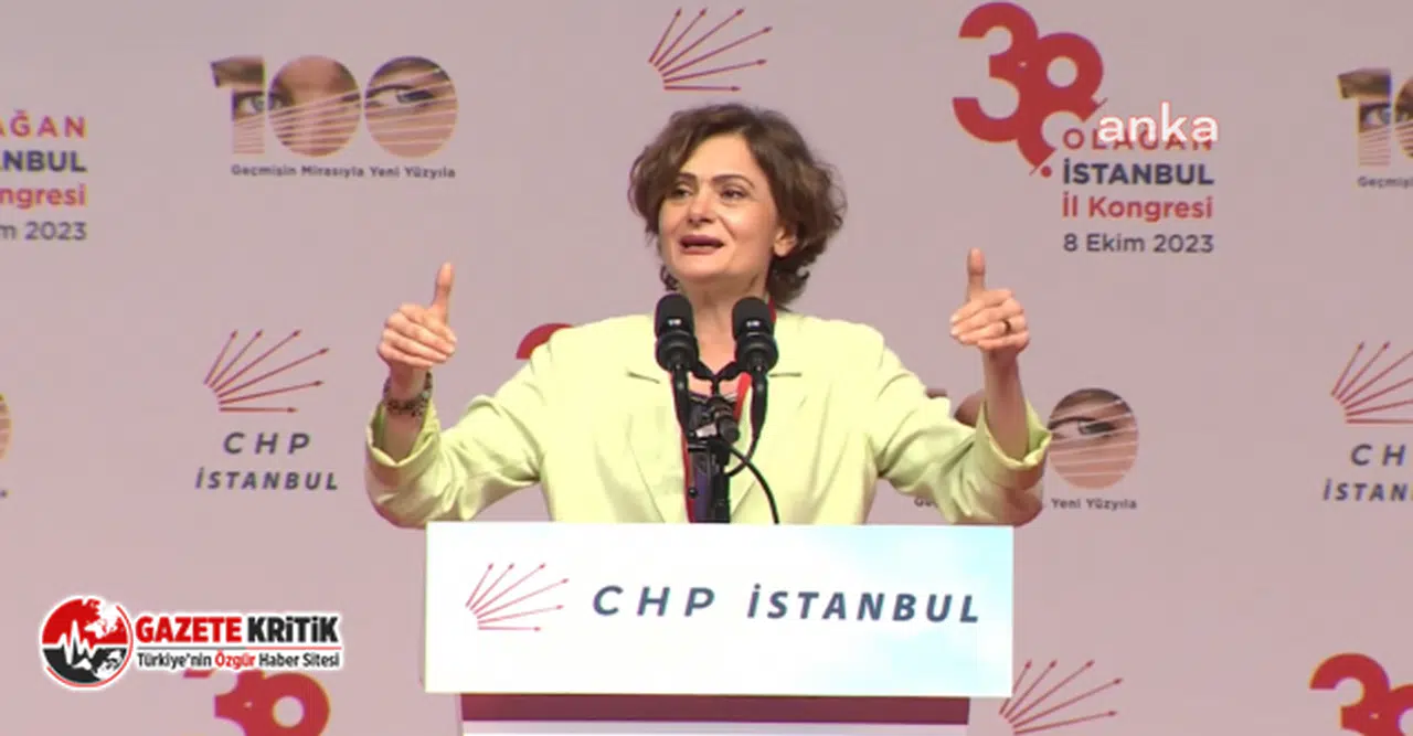 CHP İstanbul il kongresinde sahneye çıkan Canan Kaftancıoğlu yuhalandı