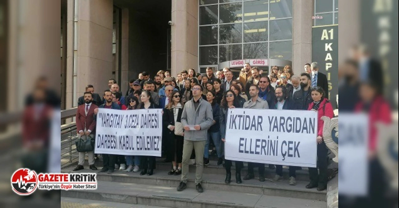 Ankara’da avukatlar, Yargıtay 3. Ceza Dairesi’nin AYM üyeleri hakkında suç duyurusunda bulunmasını protesto etti