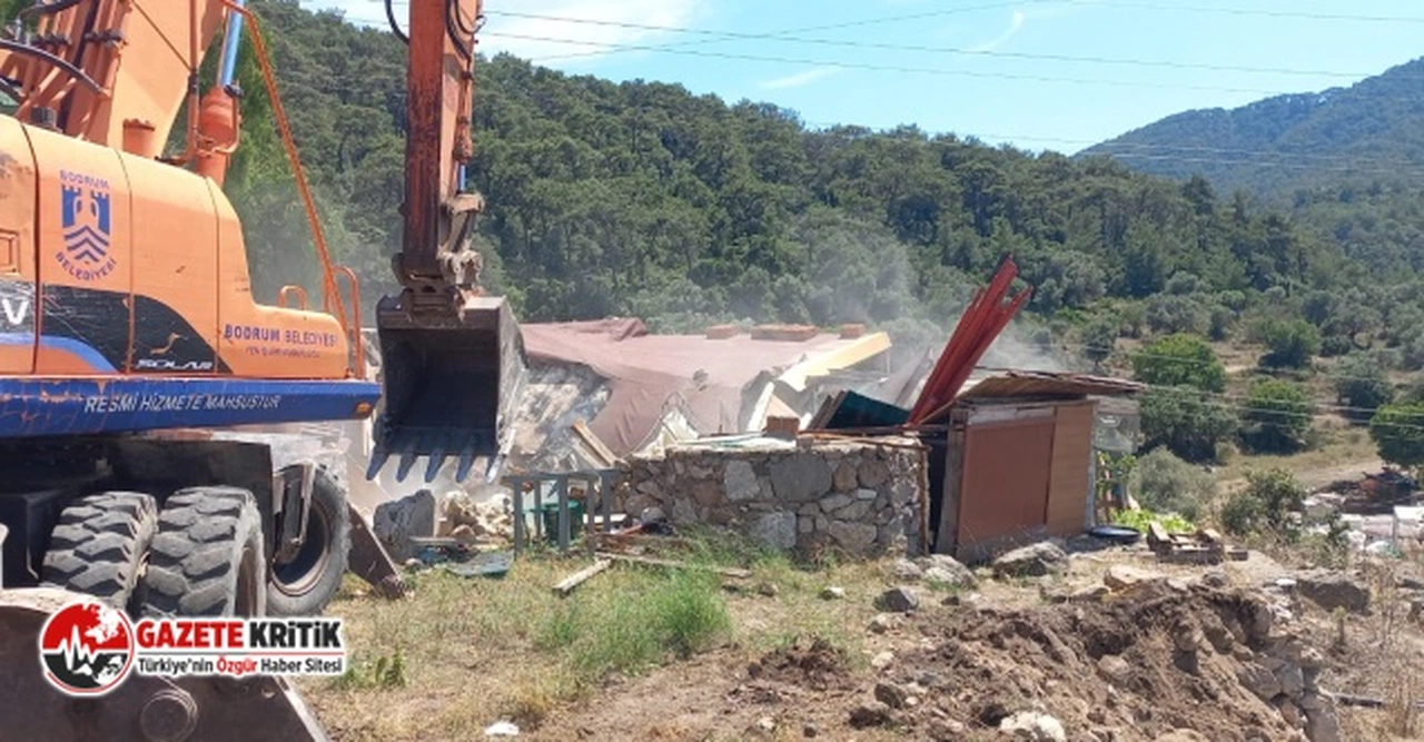 BODRUM'DA KAÇAK YAPILAŞMA İLE MÜCADELE SÜRÜYOR