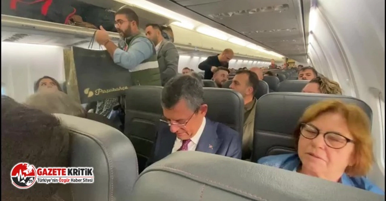 CHP Genel Başkanı Özgür Özel, tarifeli uçakla Ankara’dan KKTC’ye gitti