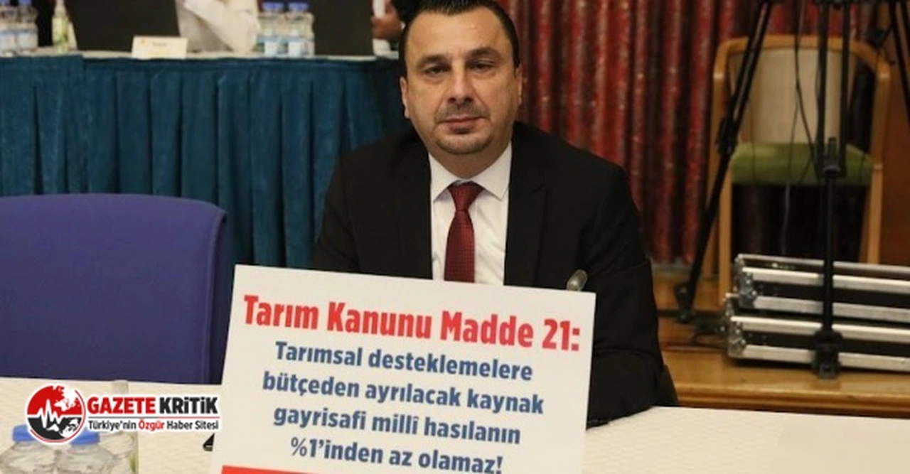 CHP’Lİ BAŞEVİRGEN “BU BÜTÇE ONAYLANIRSA ÇİFTÇİNİN 318 MİLYAR LİRASI GASP EDİLECEK”