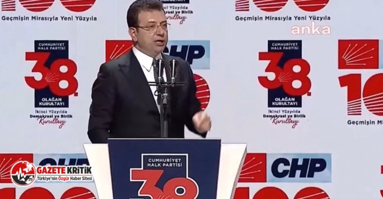 CHP’nin 38. Olağan Kurultayı| Ekrem İmamoğlu: "Bu kurultay tarihi bir kurultay"