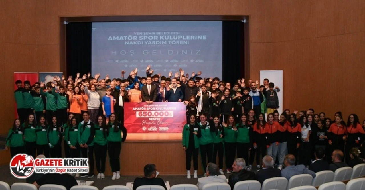 Mersin Yenişehir Belediyesinden 51 amatör spor kulübüne 650 bin TL destek