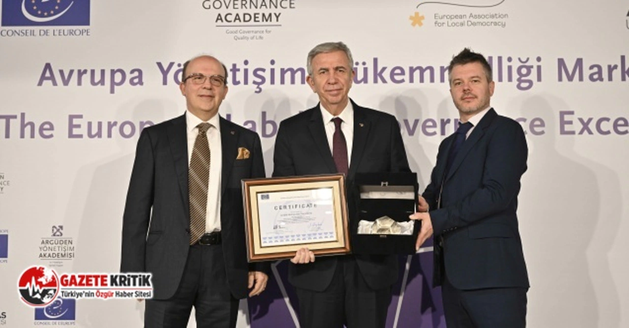 ‘Avrupa Yönetişim Mükemmelliği Markası’ Ankara Büyükşehir Belediyesi'nin