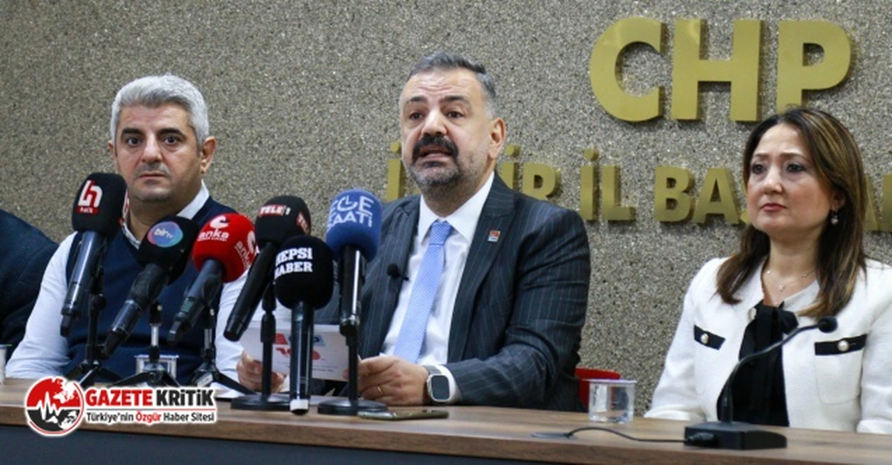 CHP İzmir İl Başkanı Şenol Aslanoğlu’ndan Cumhurbaşkanı Erdoğan’a çağrı: “Milli Eğitim Bakanı’nı görevden alın”