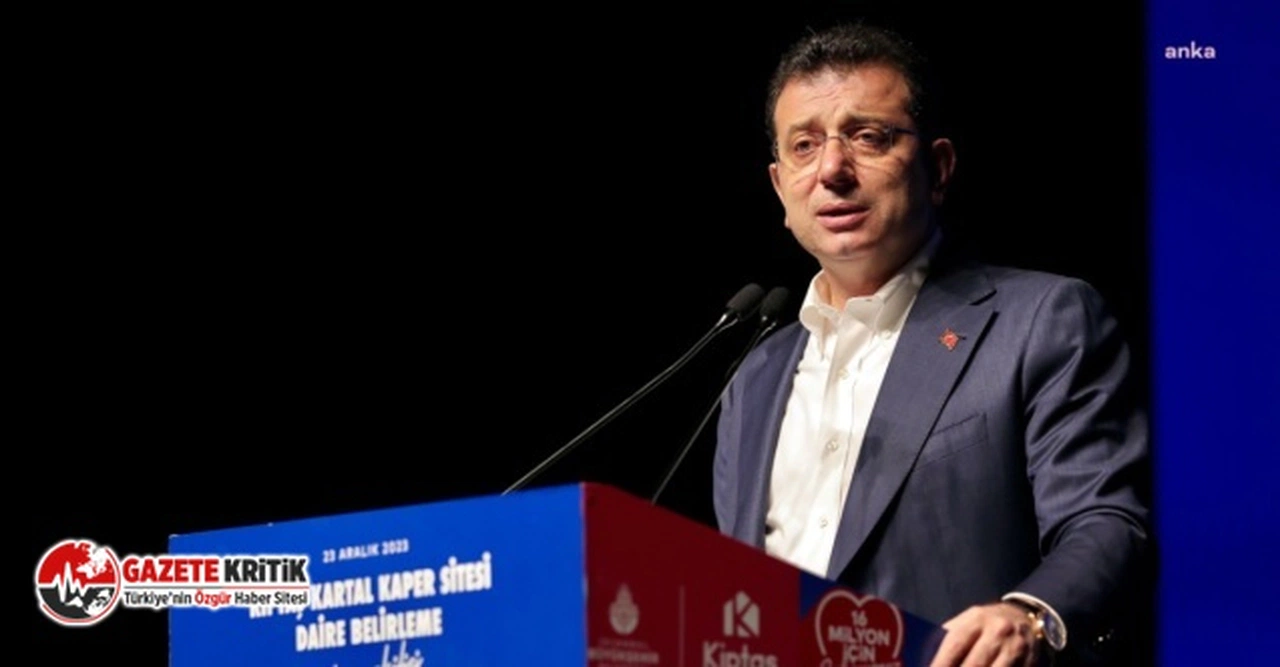 Ekrem İmamoğlu: Bu dönem gitmeye niyetimiz yok