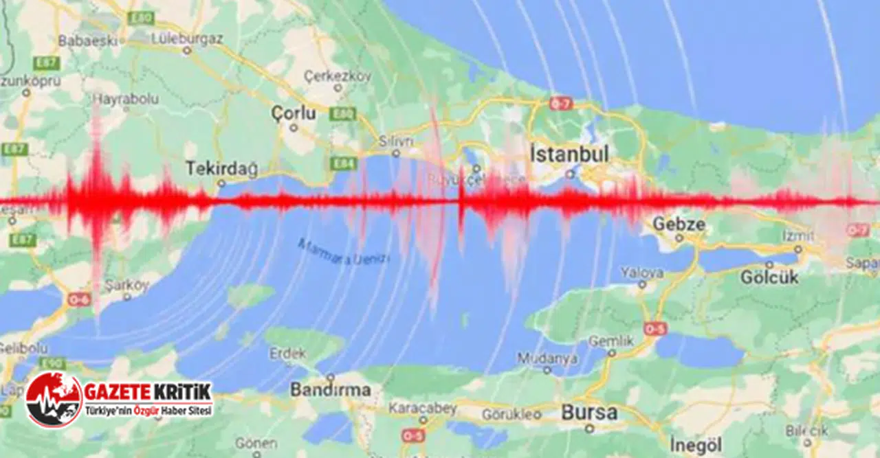 Marmara Denizi'nde deprem! İstanbul ve Bursa'dan hissedildi
