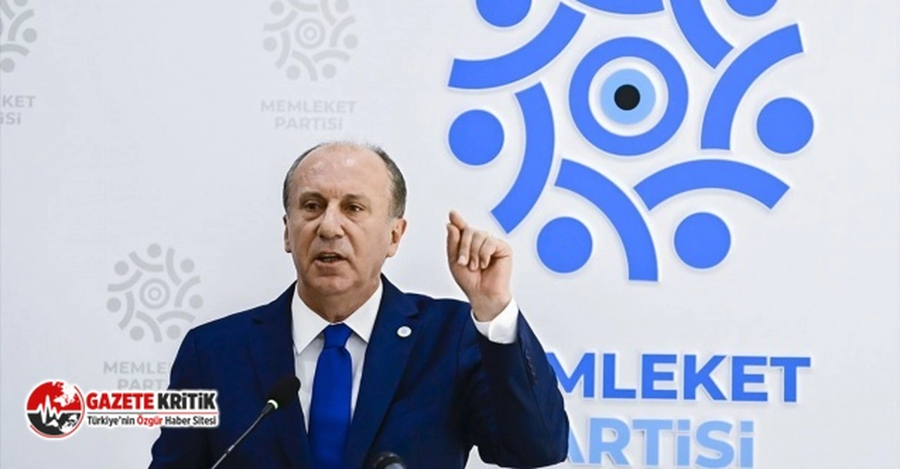 Muharrem İnce'den bildiriye imza atmayan CHP'ye eleştiri