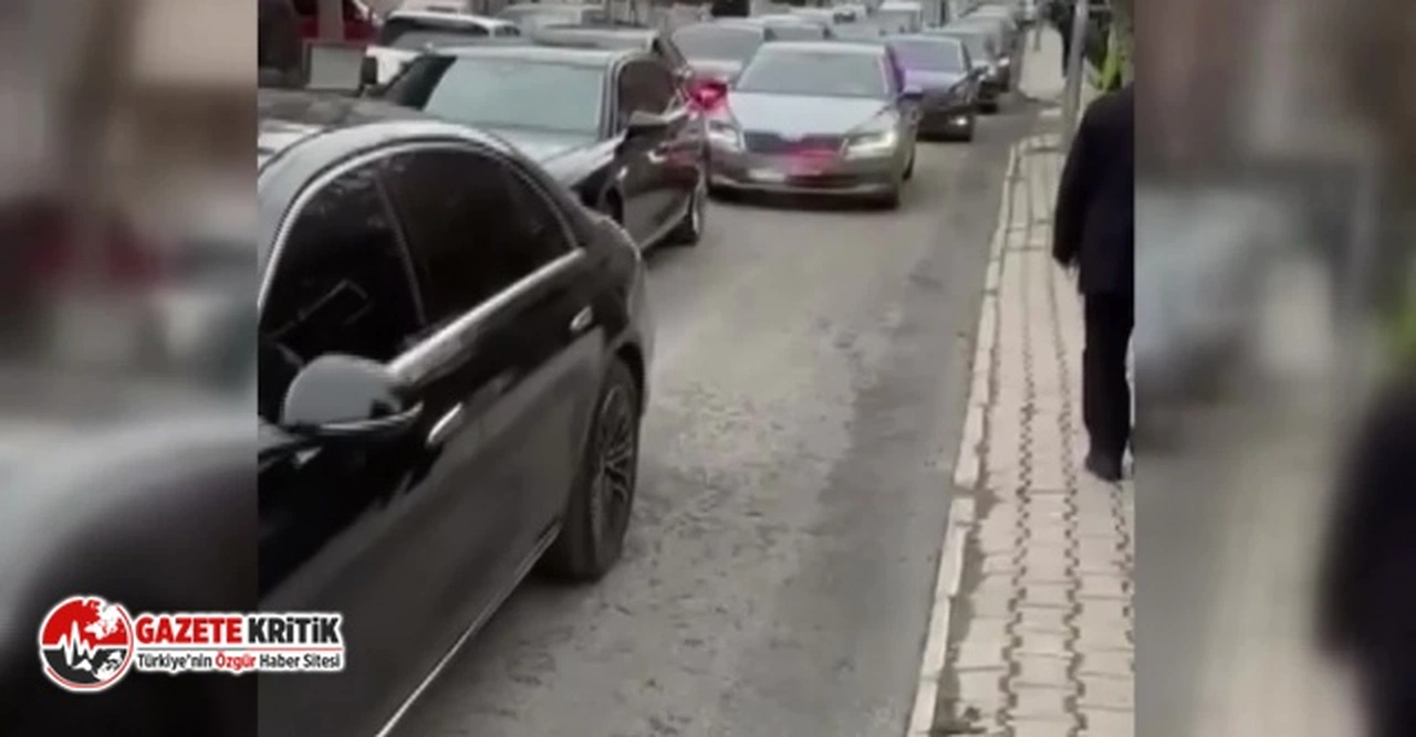 AKP adayı Turgut Altınok’un seçim çalışmalarında çakarlı, sirenli araçlarla konvoy