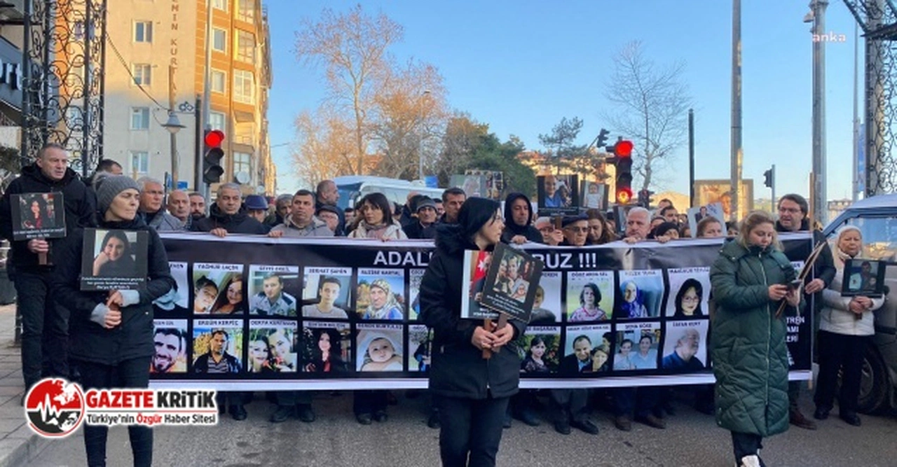 Çorlu tren faciası davasının 18. duruşması öncesi aileler, “Adalet” sloganları ile yürüdü…