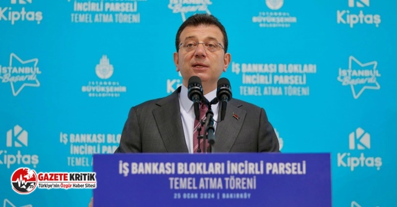 Ekrem İmamoğlu: “Herkes şunu biliyor; ekonomiyi yönetemeyenler kentsel dönüşümü de yönetemezler. Çok net”