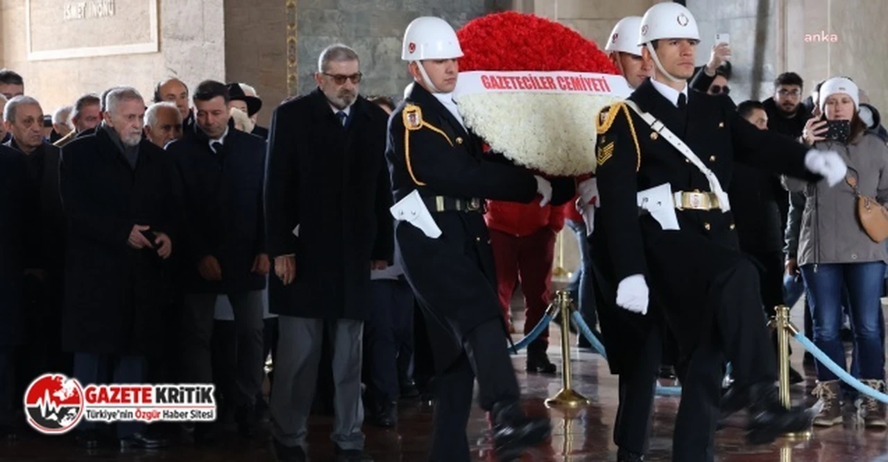 Gazeteciler Cemiyeti, 10 Ocak Çalışan Gazeteciler Günü nedeniyle Anıtkabir’i ziyaret etti