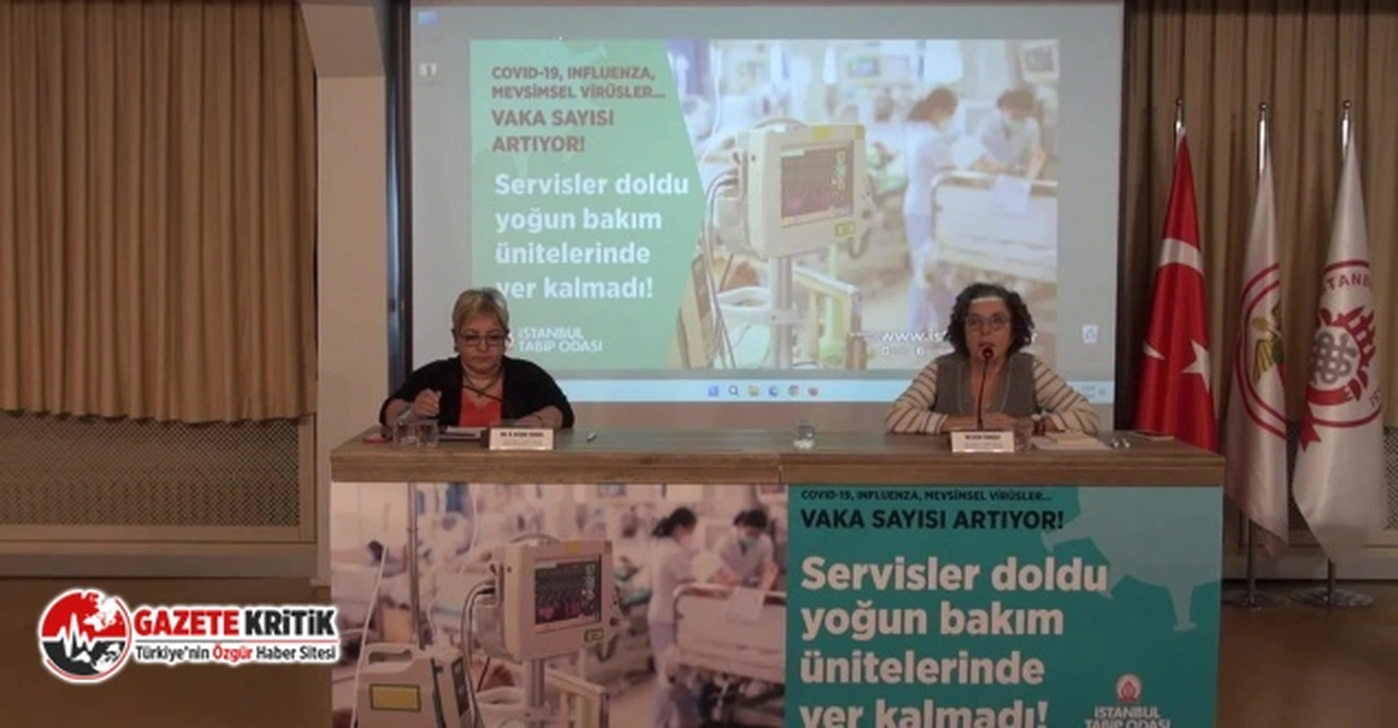 İstanbul Tabip Odası: "Mevsimsel enfeksiyonlar ve Covid-19 nedeniyle yoğun bakımlarda ciddi bir kriz yaşanıyor"