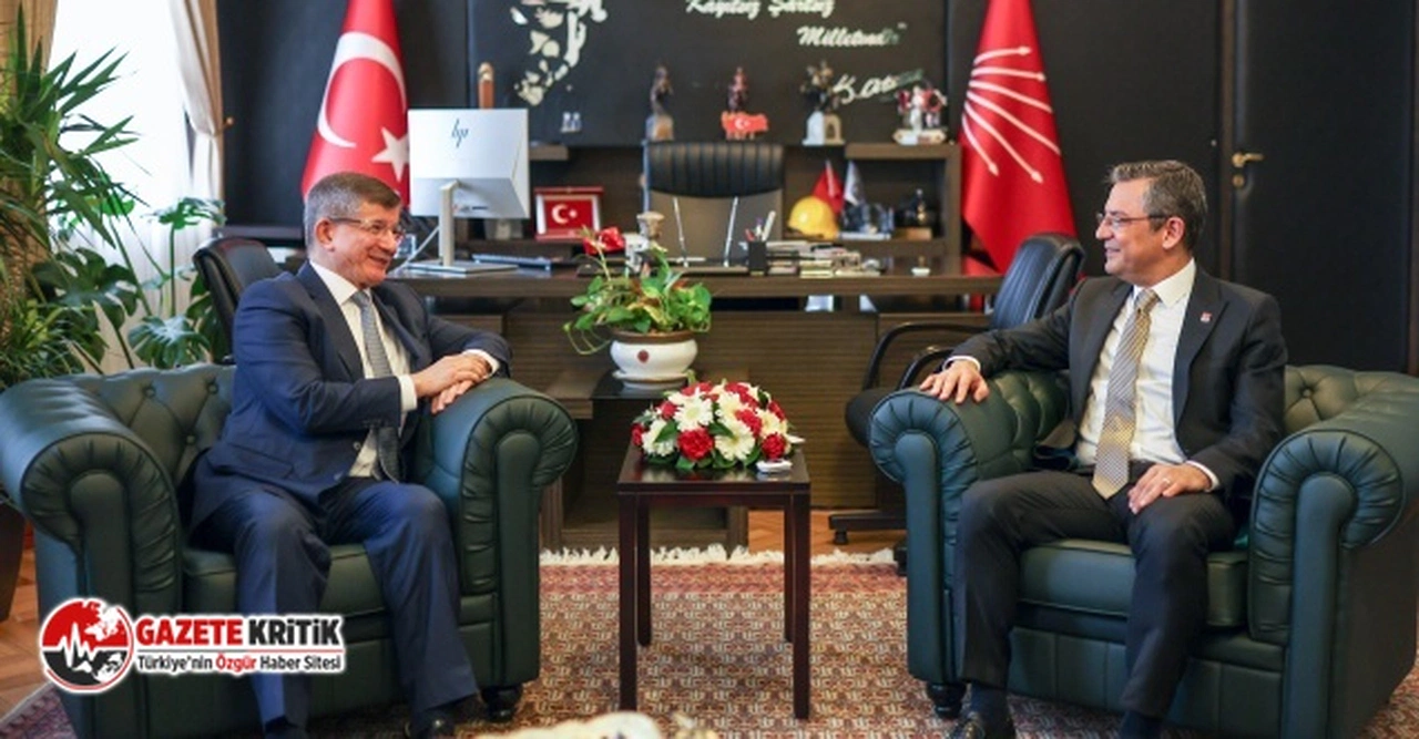 Özgür Özel, Ahmet Davutoğlu ile TBMM’deki makamında bir araya geldi
