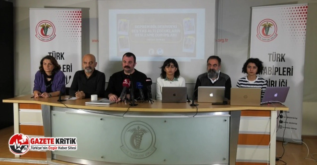 TTB ve SES, "Deprem bölgesindeki çocukların beslenme sorunları araştırması"nı açıkladı