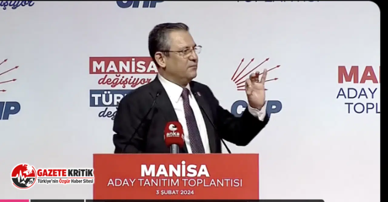 CHP GENEL BAŞKANI ÖZGÜR ÖZEL:“ERDOĞAN’IN SUNİ GÜNDEMLERİNİN PEŞİNE TAKILMAYACAĞIZ”