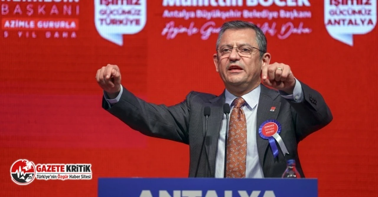 CHP LİDERİ ÖZGÜR ÖZEL:“SİZE TÜRKİYE İTTİFAKINI EMANET EDİYORUM”