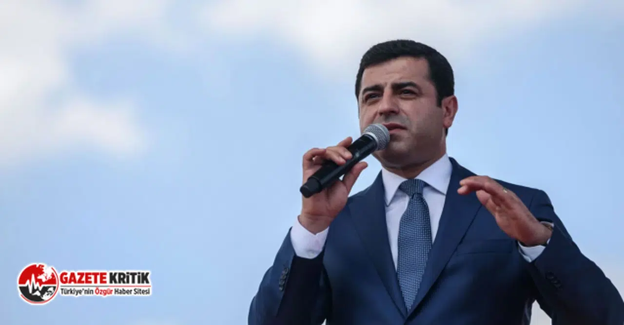 Selahattin Demirtaş: Başak Demirtaş'ın adaylık iradesi sıkılı yumrukları açmak, tokalaşmayı hatırlatmak içindi