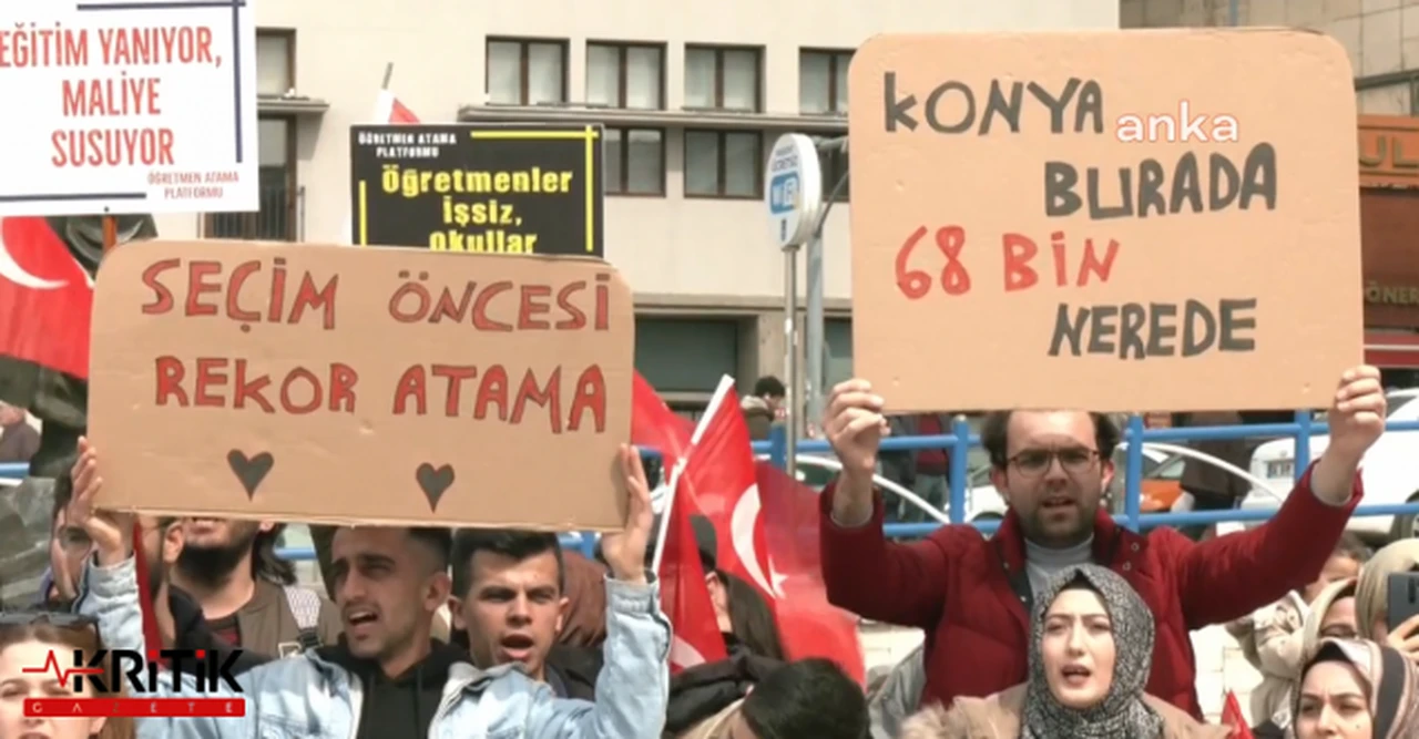 ATAMA BEKLEYEN ÖĞRETMENLER PLATFORMU'NDAN "MÜLAKATSIZ 68 BİN ATAMA" TALEBİ