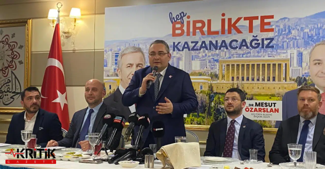 CHP KEÇİÖREN ADAYI MESUT ÖZARSLAN: ANKETLERDE 5,6 PUAN ÖNDEYİZ