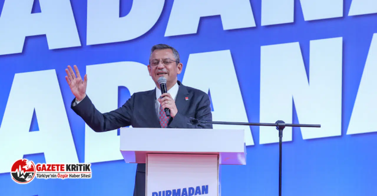 CHP LİDERİ ÖZGÜR ÖZEL: “ZAM ZAM ZAM, RECEP TAYYİP ERDOĞAN”