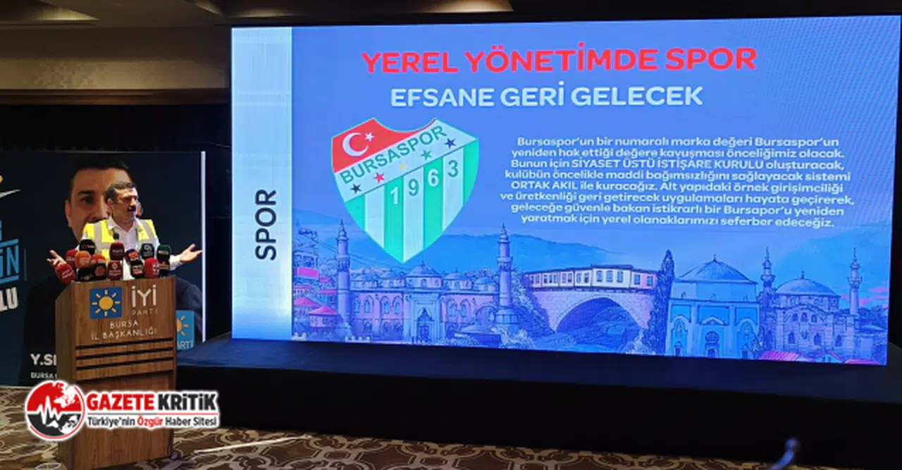 İYİ Parti Bursa Büyükşehir Belediye Başkan Adayı Selçuk Türkoğlu vizyon projelerini anlattı
