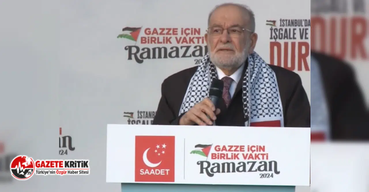 TEMEL KARAMOLLAOĞLU: "ZULÜM EBEDİ OLMAZ. MUTLAKA BUNUN BİR SONU GELECEK"