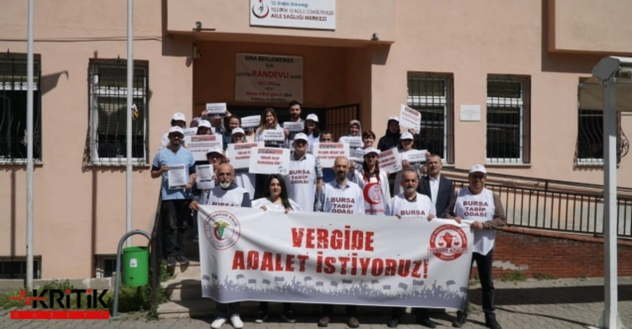 Bursa’da Sağlık Çalışanları Vergide Adalet İstiyor