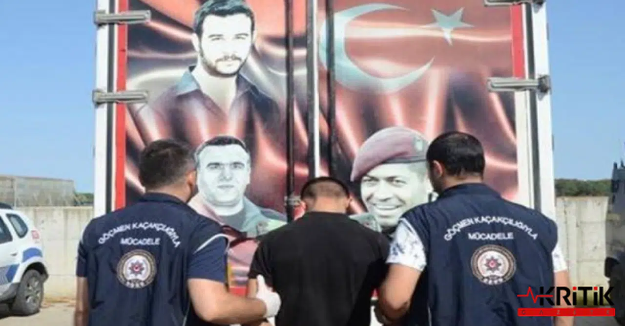 Ömer Halisdemir, Fethi Sekin ve Fırat Çakıroğlu'nun fotoğraflarının bulunduğu bir kamyonette 67 Kaçak Göçmen Yakalandı