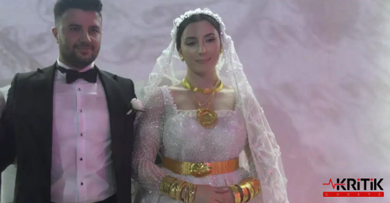 Aşiret düğününde geline 3 kilo altın takılırken paralar bavullara sığmadı