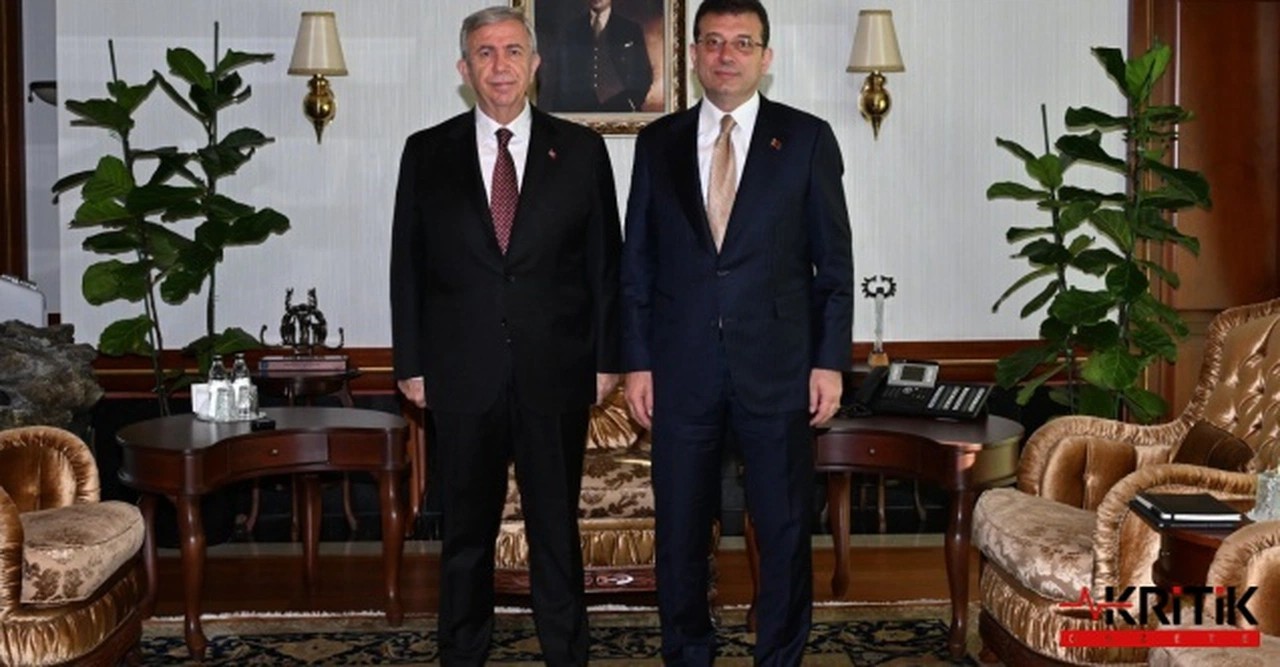 Ekrem İmamoğlu Mansur Yavaş’ı ziyaret etti