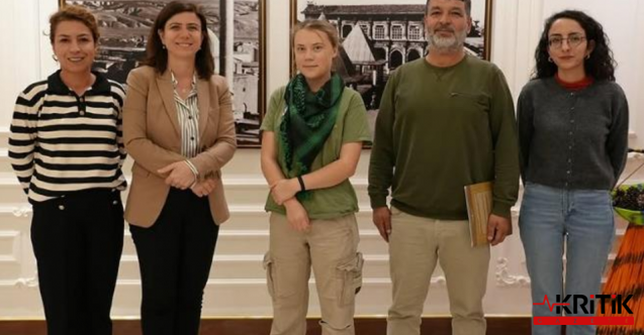 Ünlü iklim aktivisti Greta Thunberg, Diyarbakır Büyükşehir Belediyesi'ni ziyaret etti