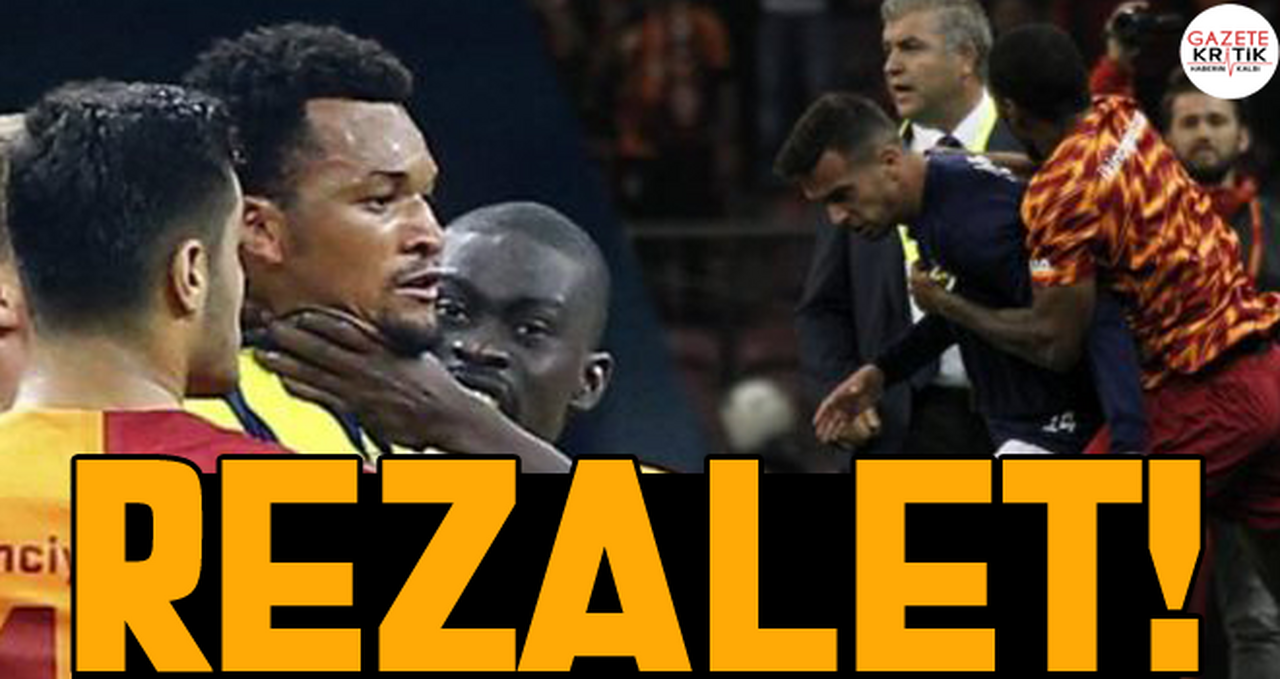 Galatasaray Fenerbahçe maçında yaşanan tekme tokat kavgadan tüm görüntüler!