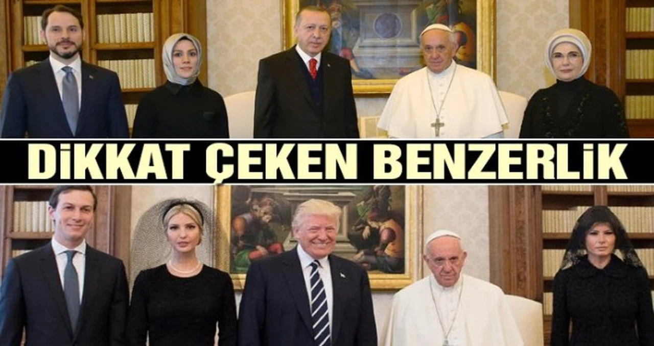 Cumhurbaşkanı Tayyip Erdoğan ve ailesi Papa'yı ziyaret etti