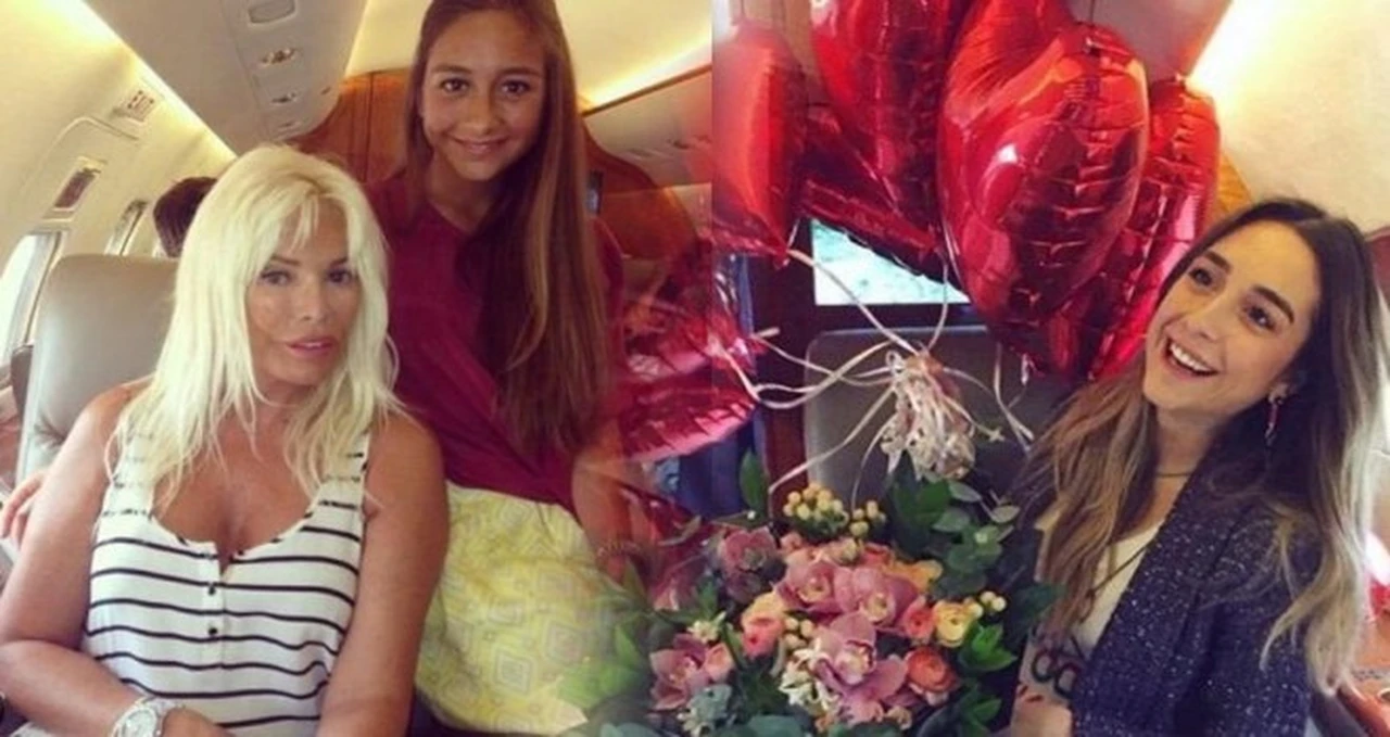 Aynı uçağa Ajda Pekkan da binmişti… Mina Başaran ile fotoğrafları…